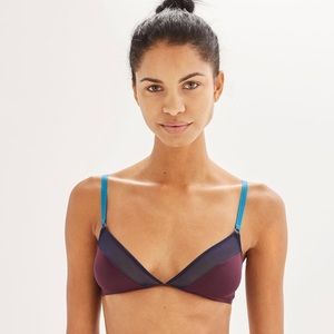Topshop Colorblock Triangle Bra